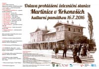 V Martinicích oslaví prohlášení železniční stanice kulturní památkou